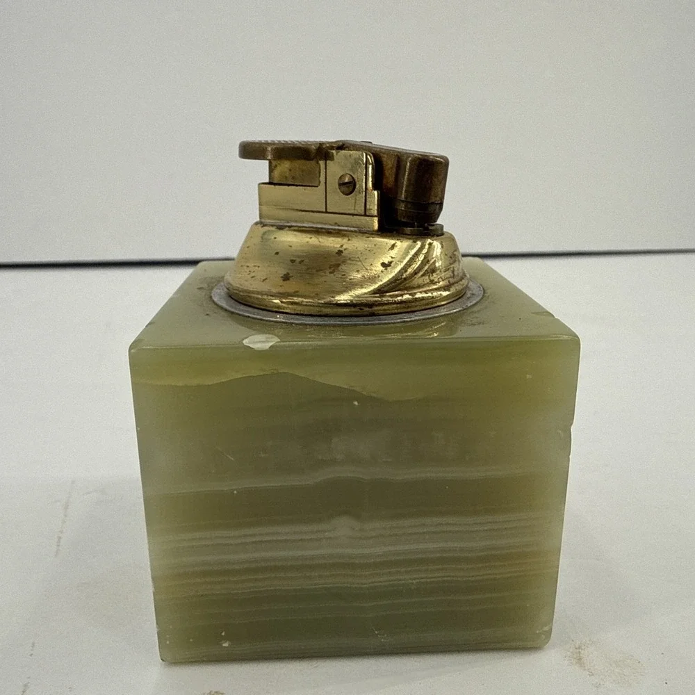 Ronson Onyx Mid Century Table Lighter Made in England Vintage